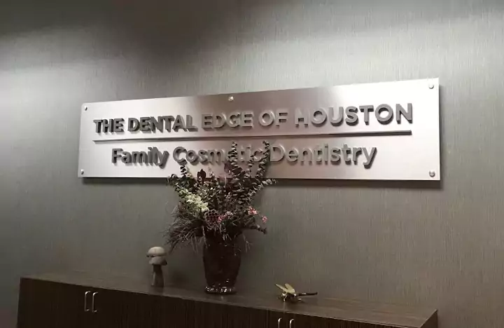 Oracle Signs Texas - Photo of a panel sign inside The Dental Edge Of Houston offices